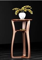 1050mm Height Flower Display Rack Uruguay Rose Wood Material For Living Room Corridor
