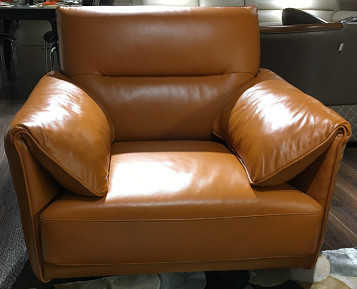 Office Leather Sectional Sofa Bed / Contemporary Leather Reclining Sofa