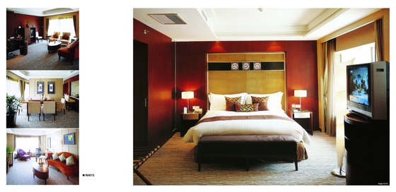 Luksusowy ergonomiczny zestaw mebli hotelowych do sypialni Błyszczący obraz olejny / malowany proszkowo